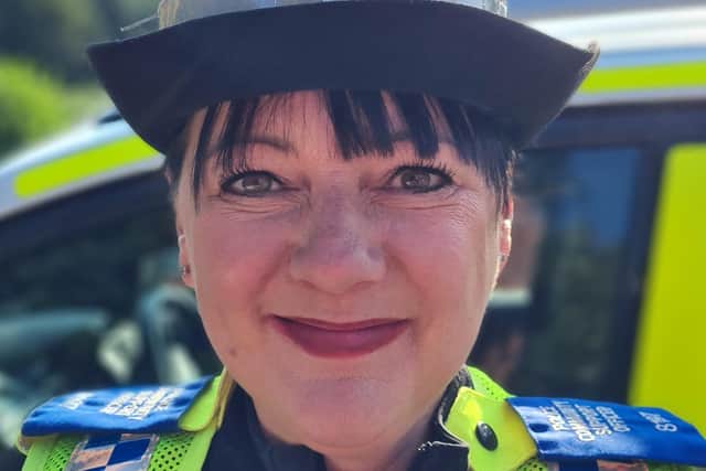 Pictured is PCSO Elli-May Mansell who has been praised for "saving the life" of a mentally-ill woman in Deepcar, Sheffield.