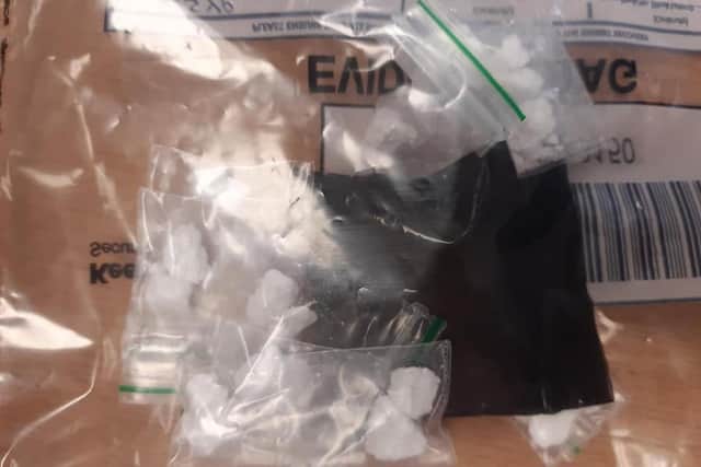 Drugs seized by police officers in Burngreave