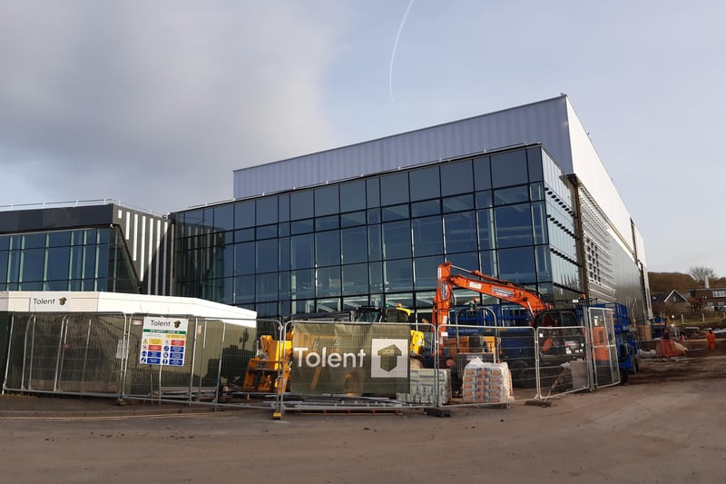 An exterior view of the new leisure centre.