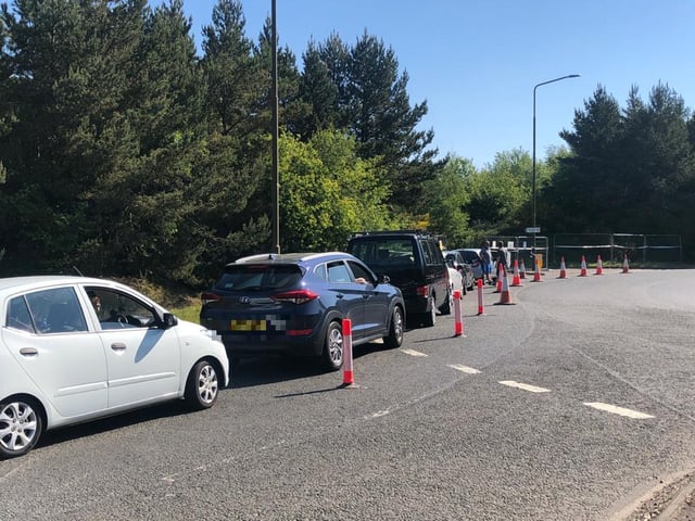 Once allocated a parking bay, visitors have to stay within it and use the skips provided. They also have to stay two metres away from other visitors and staff.