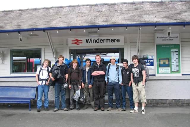 Aria and his friends on a school trip to Windermere