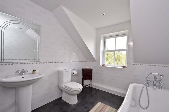 There is a family bathroom upstairs, plus a cloakroom on the ground floor