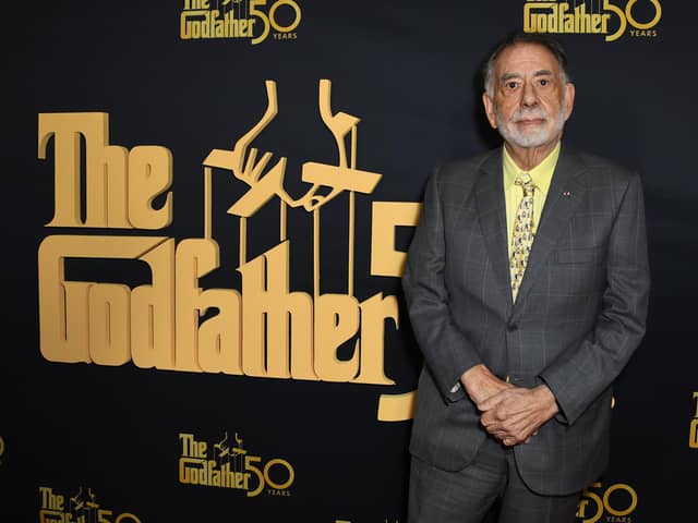 LOS ANGELES, CALIFORNIA - FEBRUARY 22: Francis Ford Coppola attends "The Godfather" 50th Anniversary Celebration at Paramount Theatre on February 22, 2022 in Los Angeles, California. (Photo by Jon Kopaloff/Getty Images)