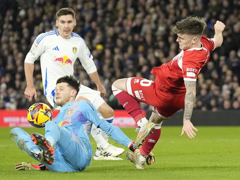 Stood big and produced when it mattered most against Middlesbrough, smothering Ben Doak to keep it at 1-1 before Leeds went on to win. Has been in for criticism this season but undoubtedly Farke's first-choice, and it's hard to see that changing.