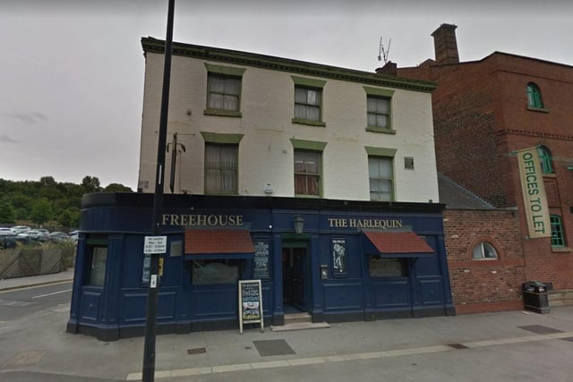 The Harlequin, on Nursery Street, near Kelham Island, is a 'welcoming open-plan corner pub' with 'well-kept ales' and a 'great selection of changing guests'.