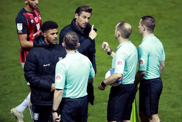 Bournemouth manager Jason Tindall was not happy with the penalty decision awarded against his side.