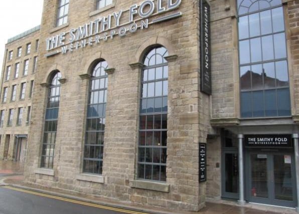 This popular Wetherspoons pub is situated in the town centre on the ground floor of an old mill. There remain some original features and interesting artwork showing the history of the mill.