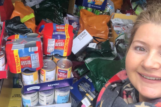 Armed with a blue Transit van, Juniper Green's Donna took it upon herself to collect/deliver mountains of supplies to the Edinburgh Food Project this month.