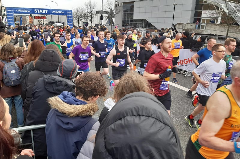The incredibly long line of delighted runners just kept rolling out as it snaked its way from the start at Arundel Gate and right through the city centre as the 2023 Sheffield Half Marathon got underway on Sunday morning to rapturous applause.