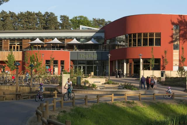 The Plaza at Center Parcs, Woburn Forest. The holiday firm sparked outrage when it told guests they would have to leave their sites on the day of the Queen's funeral "as a mark of respect".