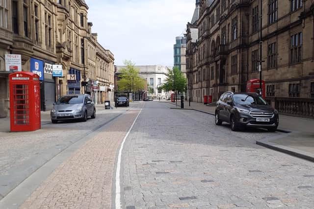 This is how Sheffield city centre looks right now, during lockdown
