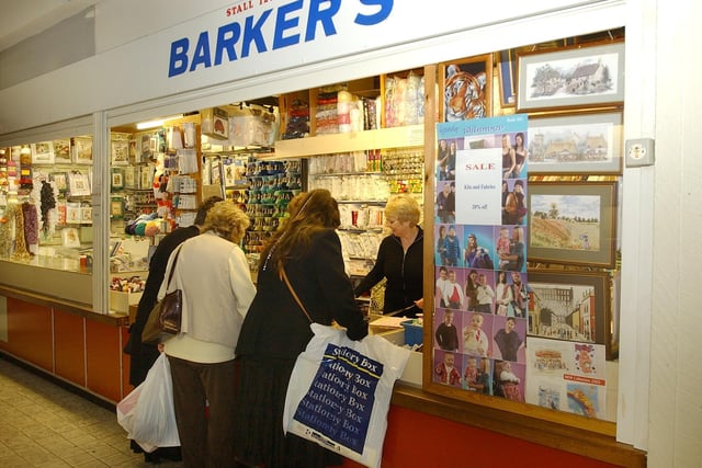 Barker's at the Indoor Market was a great place for knitting needles and all your sewing needs.