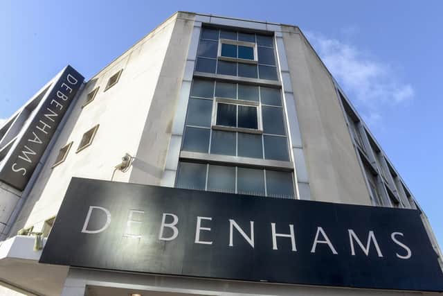 Debenhams building on The Moor in Sheffield