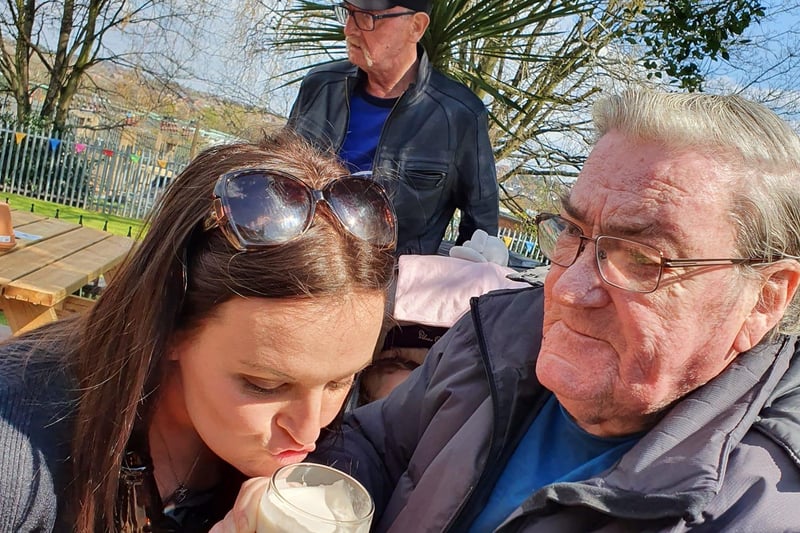 Nicola Johnson submitted this image said: "My daughter's birthday, plus her grandad had a pint and a couple of hours celebrating with her - joy at last".