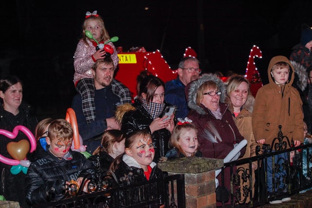 Family fun at the lights switch on