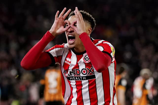 Sheffield United's Daniel Jebbison is looking towards the future, starting with Sunday's FA Cup tie at Wrexham: Andrew Yates / Sportimage