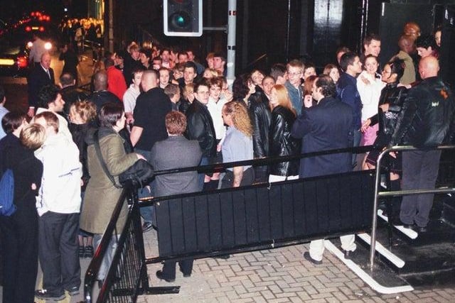 Queuing outside Bed on the early 2000s. The club was launched in 2000 after The Music Factory folded, but only survived for four years.