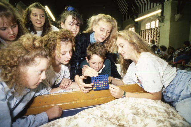 Southmoor School students were pictured playing games in this 1989 photo.