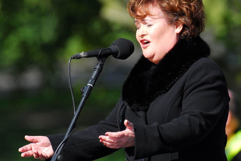 Susan Boyle sung You’ll Never Walk Alone at Celtic Park in 2012 and has been a regular visitor to the stadium. 
