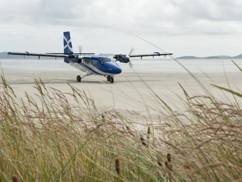 Few beaches in the world can say they have an airport runway on it. It links the Outer Hebrides with Glasgow.