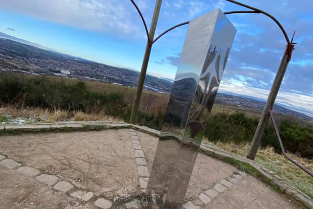 The mirrored monolith was first spotted in Parkwood Springs on New Year's Day (picture: Sarah Simpkins)