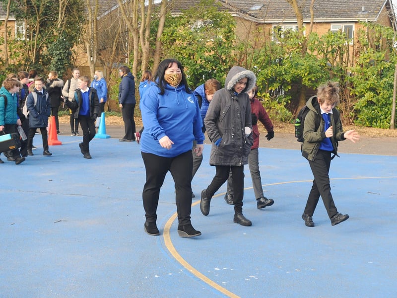 Pupils return to Gomer Junior School in Gosport
