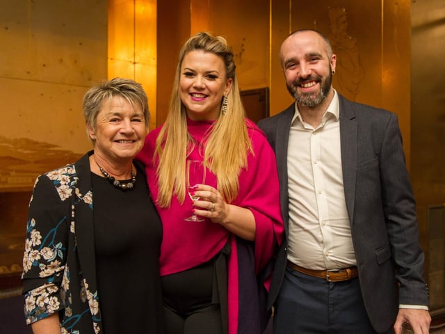 Phyllis Sheldon, Annelies James and Tim Ryan.