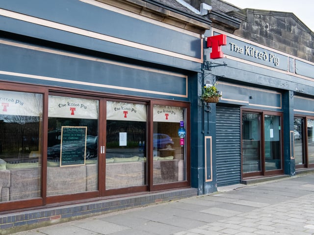 Busy drink spot The Kilted Pig in Colinton Road, Edinburgh, goes quiet after social distancing measures come into full force