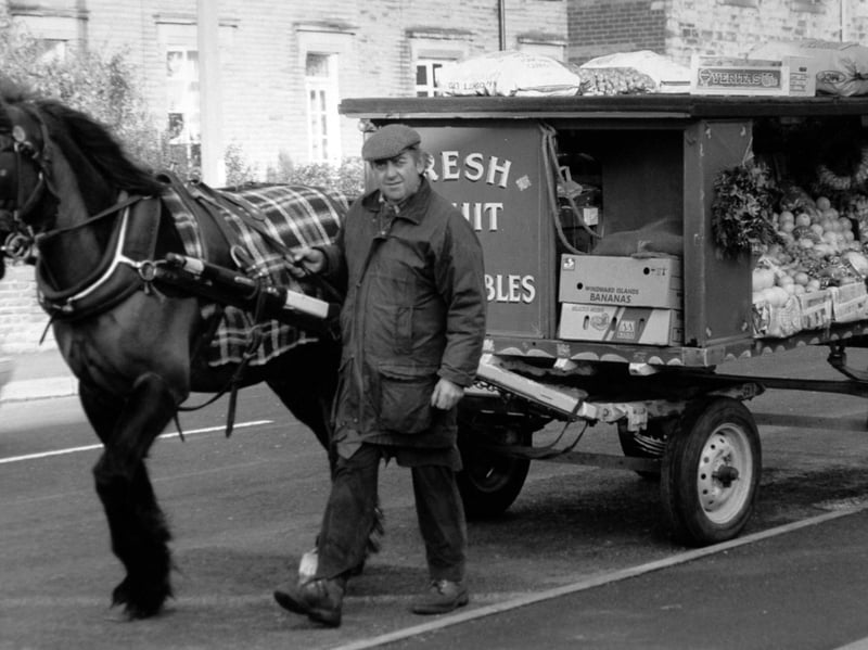 Old-style Dewsbury tradesman Kenneth Briggs in December 1989.