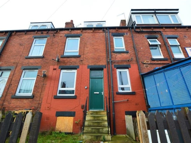 2 Clovelly Avenue, Leeds, a two-bedroom, terrace house, sold for £72,000, after being listed for a guide price of £55,000-£60,000.