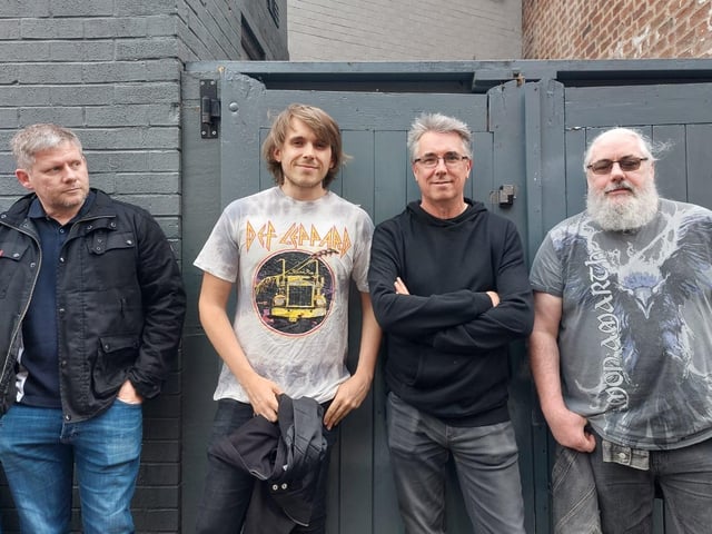 Fans queue for the Def Leppard gig at the Leadmill. Picture: Alastair Ulke