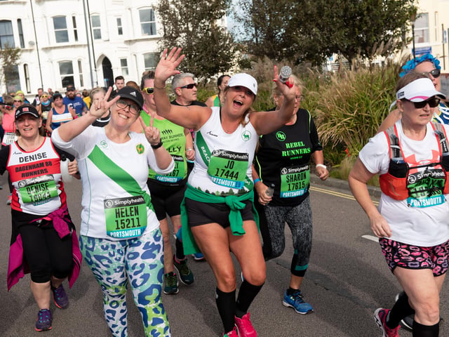 Action from the Great South Run. (201019-263)