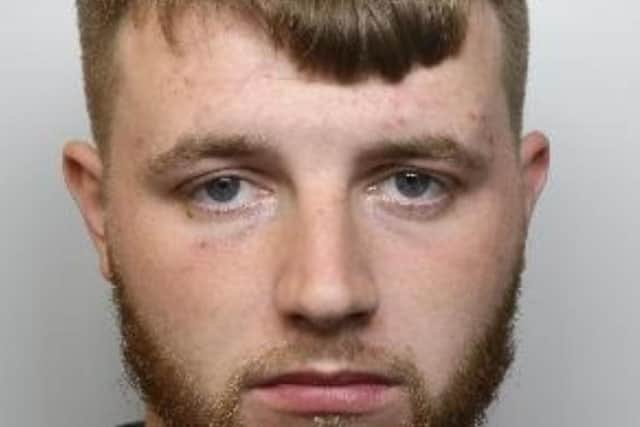 Pictured is Jake Proverbs, aged 21, of Wainwright Crescent, near Richmond, Sheffield, who has been sentenced at Sheffield Crown Court to five years of imprisonment after he pleaded guilty to the rape of a child aged under 13 and to dangerous driving