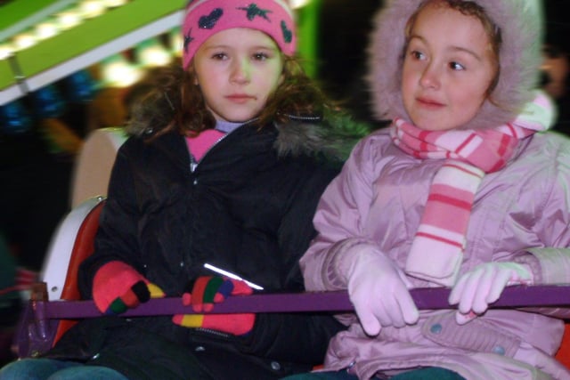 2006: these two are anxiously waiting for their ride to start at Ashfield District Council’s Bonfire Night, held at Titchfield Park.