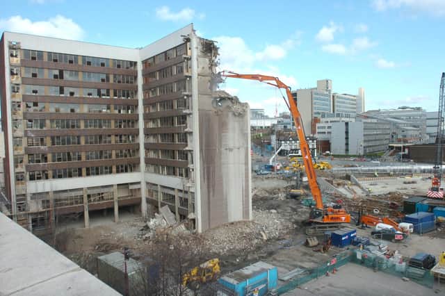 Dyson House demolition at Sheaf Square,  opposite the Midland Station