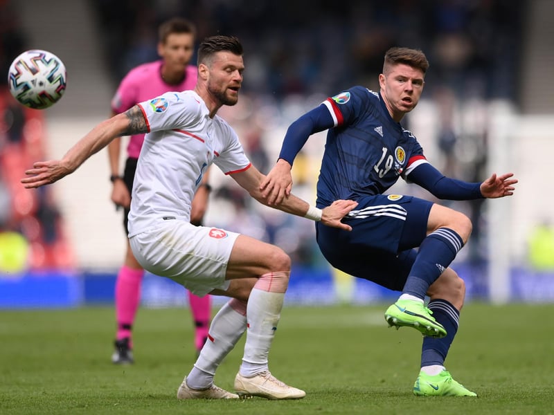 The Hibs man had one shot saved after taking over from Dykes in the 78th minute, and scrapped well for the ball on a couple of other occasions. He could have given Clarke food for thought for England on Friday.
