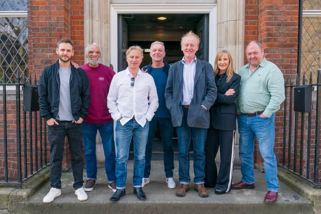 The cast of The Full Monty have reunited 25 years later for a new eight-part series on Disney+ being filmed in Sheffield and Manchester