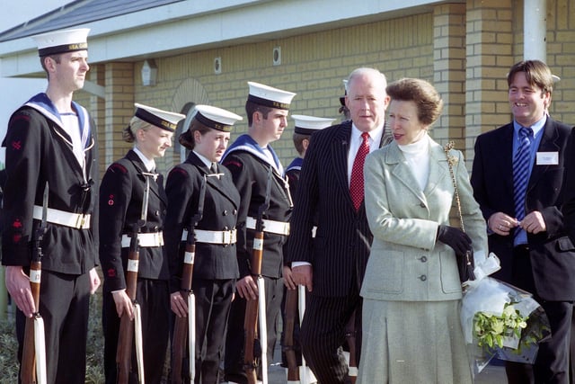 Princess Anne's visit to Seaham to open the new searfarers' centre in 2002 came 14 years after she opened the old centre. Did you get to meet her?