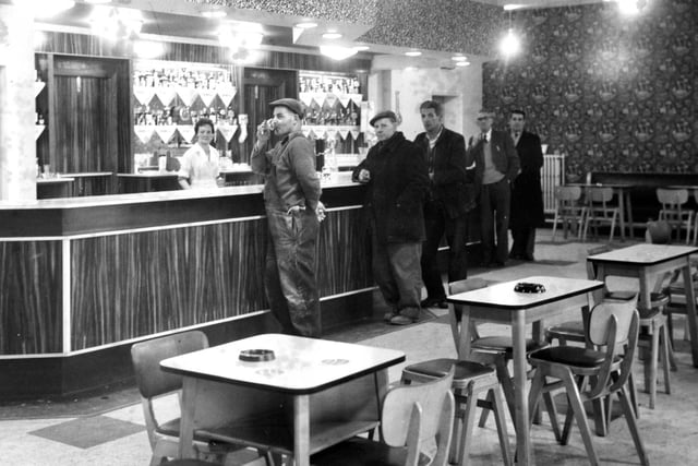 The Victoria Road Workmens Club and this photo shows the main bar in February 1961.