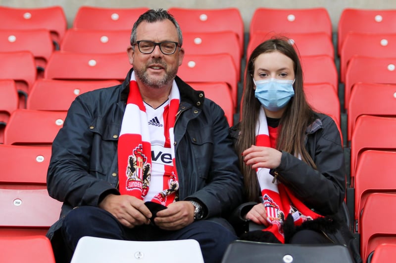 Darren Laybourne pictured at the Stadium of Light, 10,000 fans will be inside the stadium today with fans seated in their bubbles.