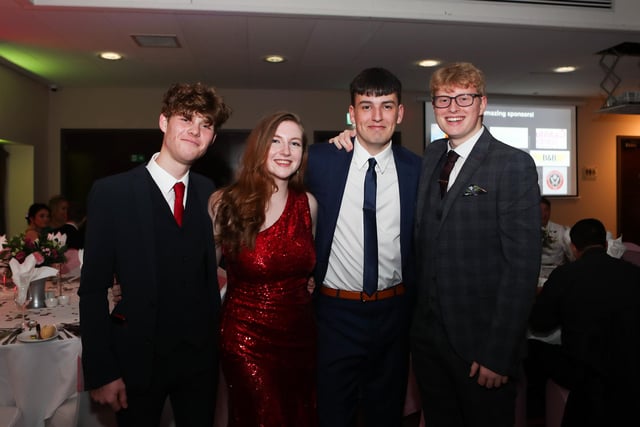 Mason Allen, Anna-Marie Pennel, George Higginbottom and Charlie Harris who are all interns for Meas-Maz Network Ltd and Chesterfield College Media Students
