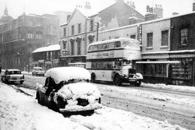 West Street and the Royal Hospital in the snow in the 1960s - picture submitted by reader A Coltman