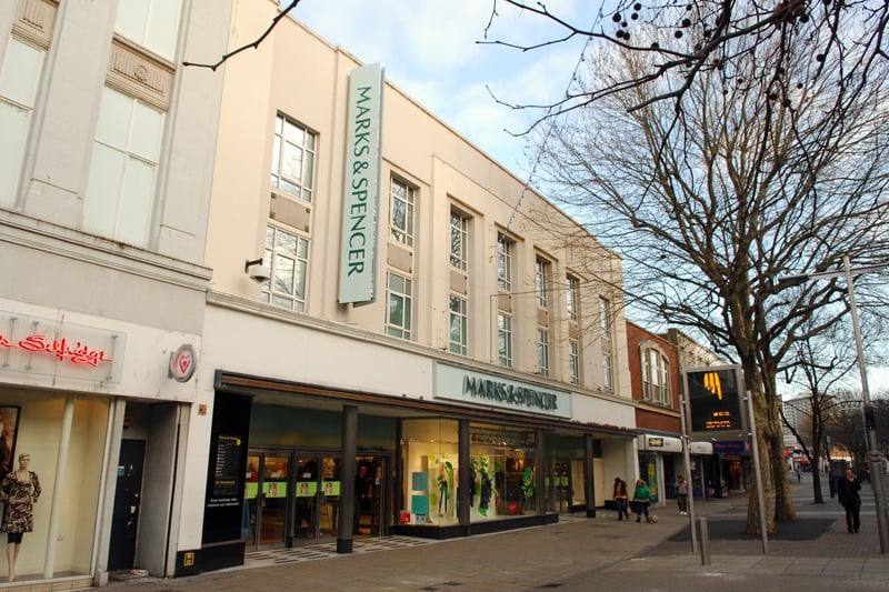 Marks and Spencer, on Commercial Road, closed in March 2018 due to changes within the company. An M&S Foodhall opened in the same year in Ocean Retail Park and the M&S Outlet in Gunwharf Quays is still trading.  M&S also closed its Fareham store due to the cuts.