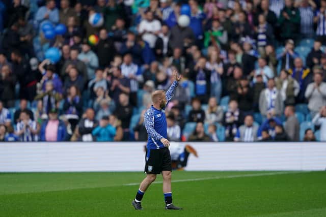 Sheffield Wednesday's Barry Bannan waves to the fans before the Sky Bet League One play-off semi-final at Hillsborough.