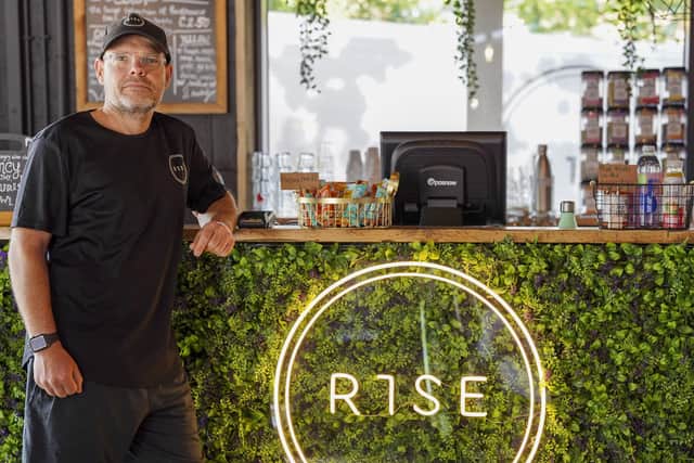 Chris Downham owner of R1se Yoga on Napier Street. Picture Scott Merrylees