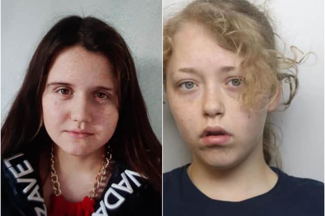 Brooke, (pictured left), and Shawna, (right) were both last seen together on Saturday April 30 on City Road, Sheffield. Police have appealed for help finding them.