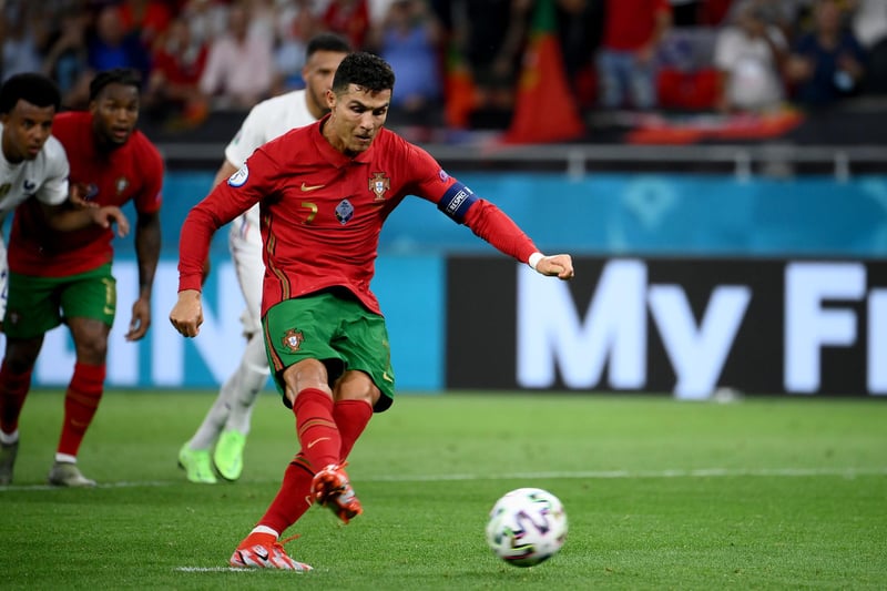 Speak of the devil! Arch-nemesis of fizzy drink barons, CR7 has had a typically entertaining tournament both on and off the field for Portugal. He scored five and provided an assist in the group stage, but blanked in his side's 1-0 last-16 exit to Belgium.