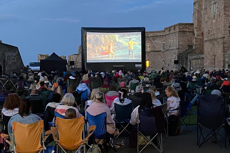 Grease gets under way within the grounds of Bamburgh Castle on Saturday, August 14, 2021.