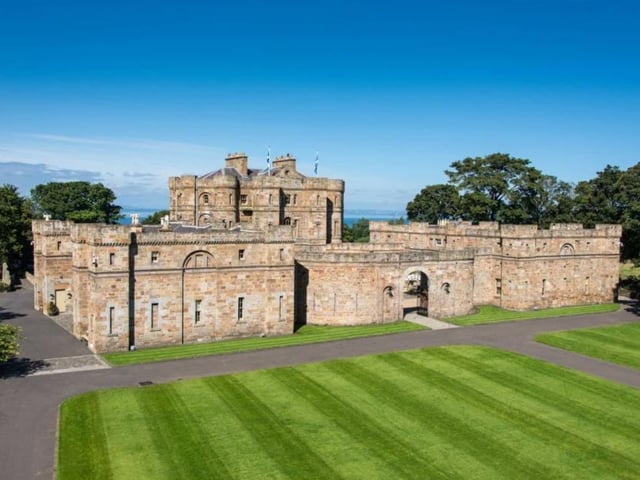 Built in 1789, on the grounds of Seton Palace - which was once described as Mary Queen of Scot's preferred retreat - it consists of the main castle, an east and west wing, and is set in 13 acres of lawns, paddocks, and wildflower fields.