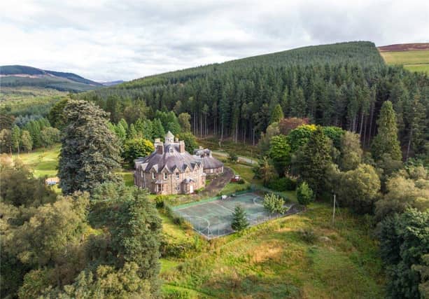 Knockshannoch Lodge and grounds.
